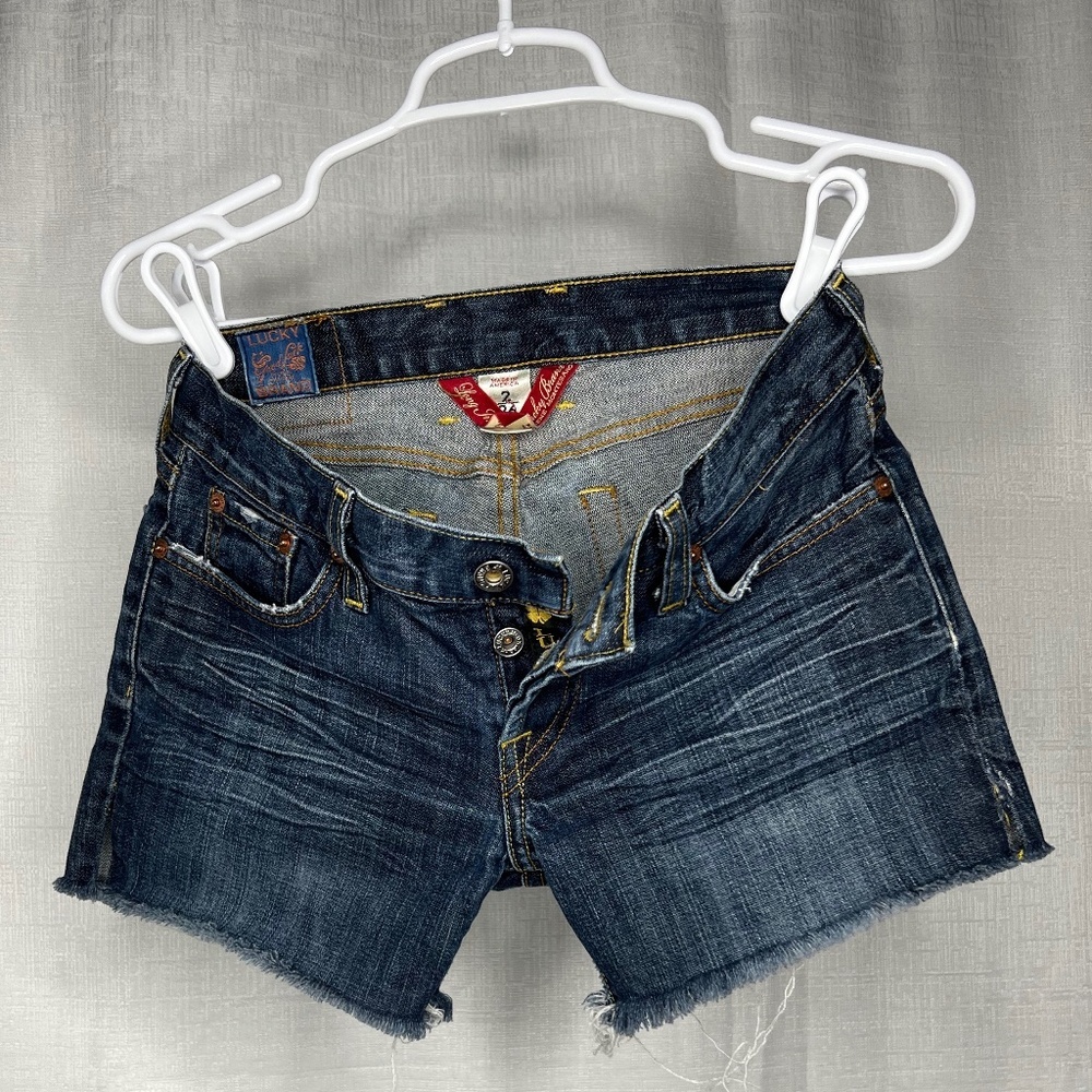 LUCKY BRAND Jean Shorts Cut off Denim Shorts Size 2/26